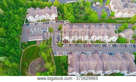 Aerial View Of Neighborhood House Of Manchester Connecticut
