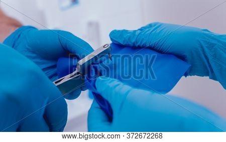 Dentistry Cofferdam Installation Procedure. Modern Medical Technology