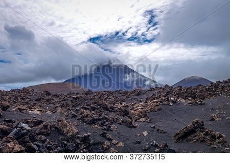 Pico Do Fogo Volcano In Cha Das Caldeiras, Cape Verde