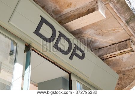 Bordeaux , Aquitaine / France - 09 18 2019 : Sign Shop Store Of Ddp Clothes In Bordeaux France
