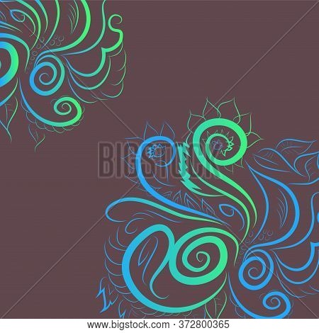 Abstract Background With A Visual Glow Effect. Vector Graphics. Stock Illustration.