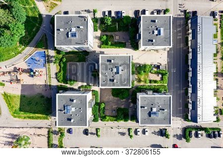 Aerial View Of Suurpelto Residential District In Espoo, Finland.