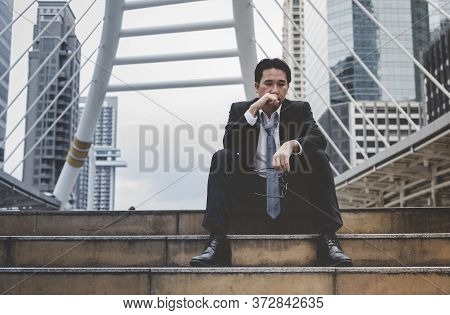 Unemployed Jobless People Crisis Who Recession, Stress And Lose Job. Despair Office People Feel Stre