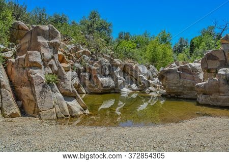 A Grotto On Lynx Creek, Prescott Valley, Yavapai Valley, Arizona, Usa