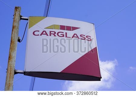 Bordeaux , Aquitaine / France - 06 20 2020 : Carglass Building Sign Store And Logo To Glass Repair
