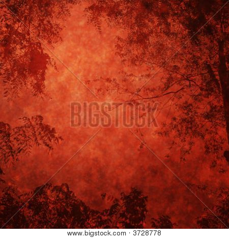 Fogliame rosso sfondo