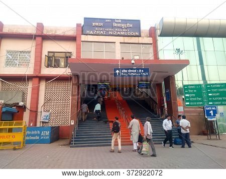Hazrat Nizamuddin Railway Station In South Delhi Division Of The Northern Railway Zone Of The Indian