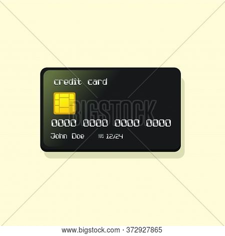 Isolated Credit Card Flat Style Vector Illustration