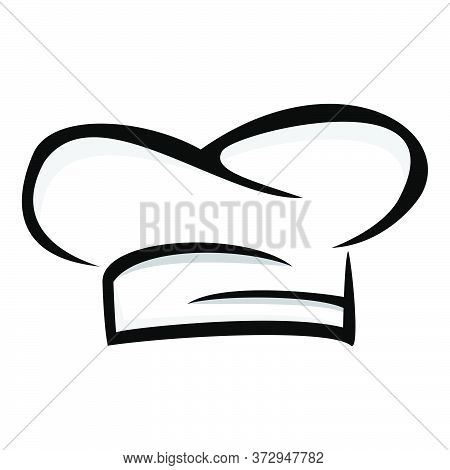 Chef Hat Logo Vector Design Simple Icon