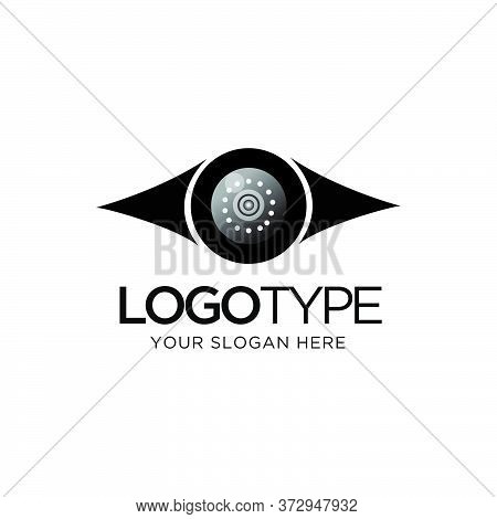 Camera Security Logo Design Template Icon Symbol