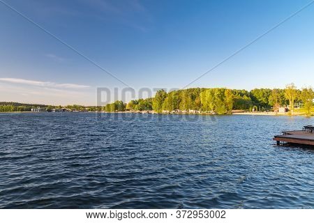 Beautiful View On Ukiel Lake In Olsztyn, Poland.