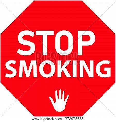 Stop Smoking No Smoking Sign New Design