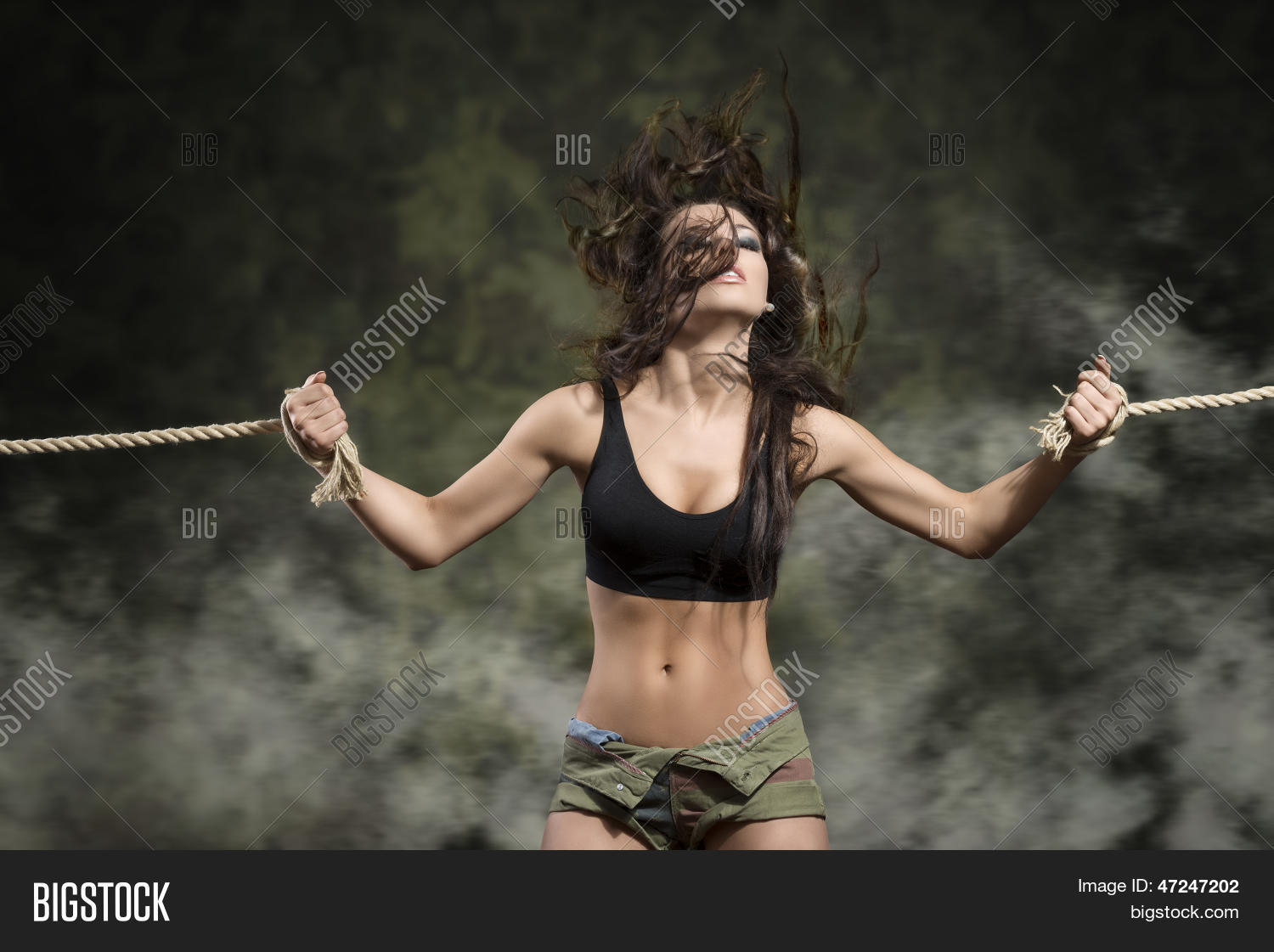 Strong Woman Tied Image & Photo (Free Trial)