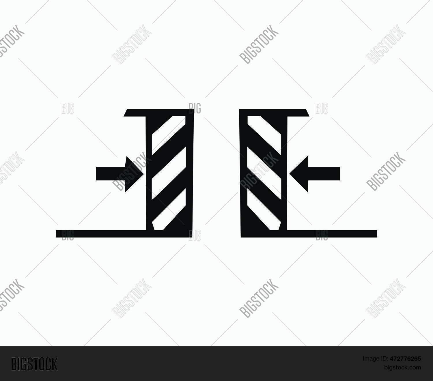 Barrier Closing Icon Vector & Photo (Free Trial) | Bigstock