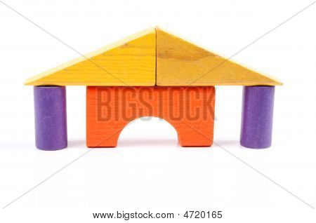 Casa de brinquedo de bloco