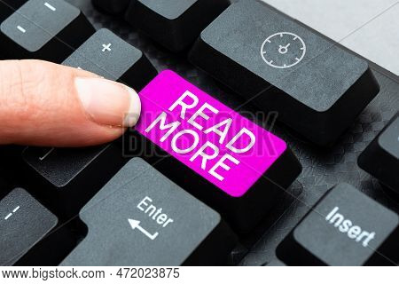 Handwriting Text Read More. Business Concept Provide More Time Or Thorough Reading For A Specific To