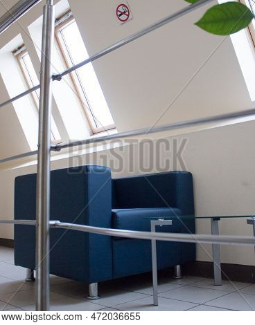 Recreation Area In The Office Center Under The Attic Windows