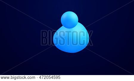Metaverse 3d Abstract Background With Droplets Blue Metaball Molten Wax Merge Fly Drops Liquid Bio B