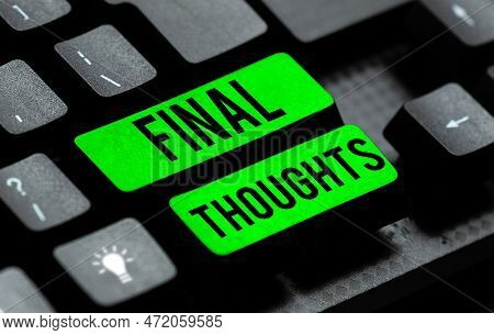 Text Caption Presenting Final Thoughts. Business Approach Conclusion Last Analysis Recommendations F