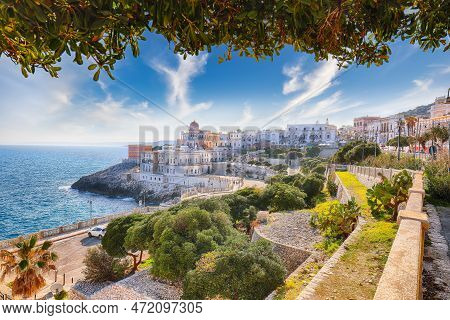 Beautiful Coastal Town In Santa Cesarea Terme In Salento Region Of Italy. Villa Sticchi In Salento A