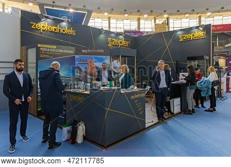 Belgrade, Serbia - February 23, 2023: Zepter Hotels Stand At International Tourism Fair Travel Event
