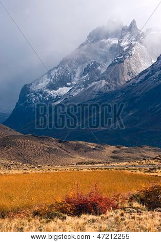 Efterår i Patagonien. Torres Del Paine National Park Chile