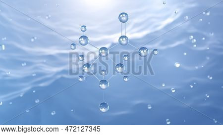 Florbetaben (18f) Molecular Structure, 3d Model Molecule, Diagnostic Radiotracer, Structural Chemica