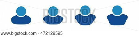 Set User Avatar Icon. Vector User Icon. User Profile Login. Vector Illustration