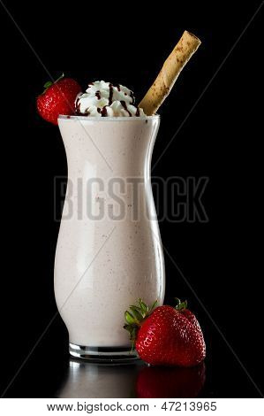 Truskawka Shake czekoladowy mleka