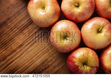 Several Royal Gala Apples (malus Domestica).
Apple Trees Are Cultivated Worldwide And Are The Most W