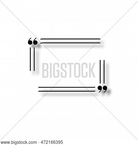 Quote Box Frame. Quote Box. Texting Quote Boxes. Blank Template Quote Text Info Boxes Quotation Bubb