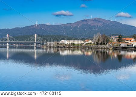 Noia, Galicia, March 1, 2023. View Of The City Of Noia In Coruna, Galicia, Spain.