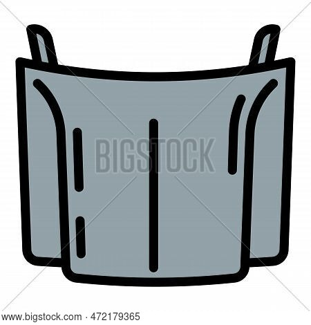 Car Hood Icon Outline Vector. Automobile Part. Spare Piece