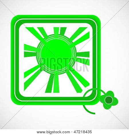 Ekologie ikona, symbol přírody