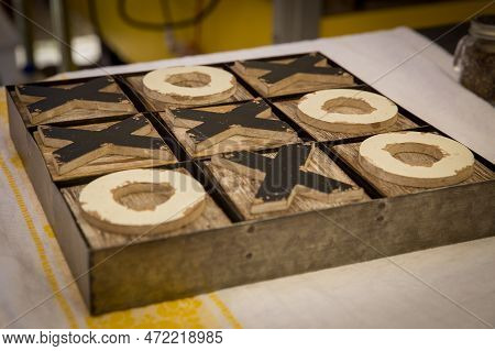 Fun Wooden Tic Tack Toe Game At A Bar