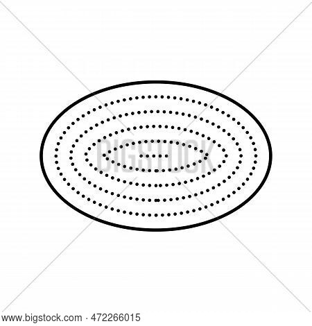 Floormat Living Room Line Icon Vector. Floormat Living Room Sign. Isolated Contour Symbol Black Illu