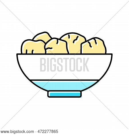 Kashk Milk Product Dairy Color Icon Vector. Kashk Milk Product Dairy Sign. Isolated Symbol Illustrat