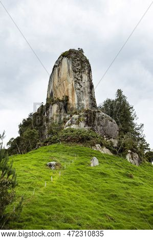 Monolith 22 Meters High Above Ground Level, Located In The Municipality Of Entrerrios In Antioquia, 