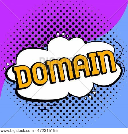 Conceptual Caption Domain. Business Concept Distinct Subset Of Internet With Addresses Sharing Commo