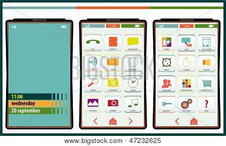 Smartphone-Symbole