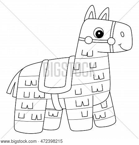 A Cute And Funny Coloring Page For A Pinata. Provides Hours Of Coloring Fun For Children. Color, Thi