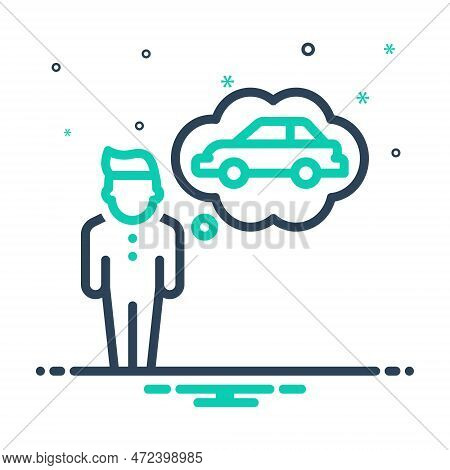 Mix Icon For Wants Need Wish Craving Demand Necessity Dream Daydream Fantasy Nightmare