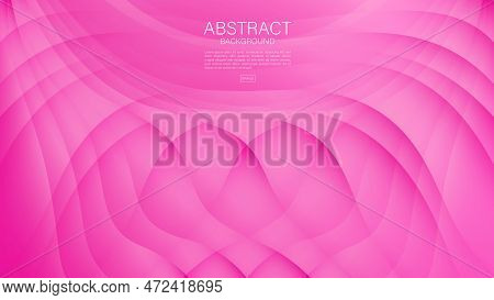 Pink Abstract Background, Pink Wave Background For Valentine, Gradient Background, Wave Pattern, Geo