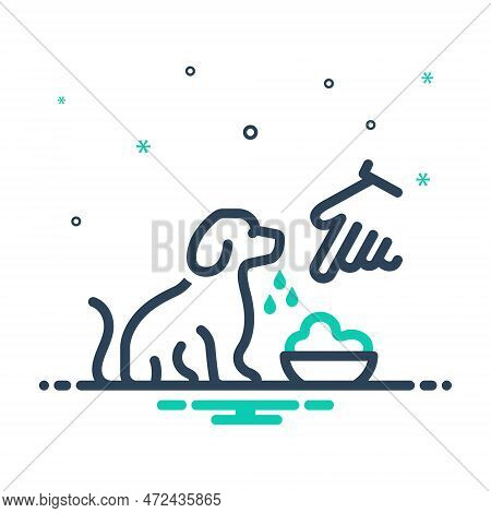 Mix Icon For Conditioning Dog Mongrel Fead Dog-feed Puppy Veterinarian Pedigree Domestic Animal