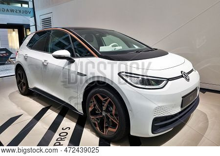 Berlin, Germany, October 2, 2022: The Volkswagen Id.3 Is Volkswagens First Mass-produced Electric Ca