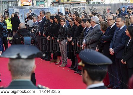 11 M. Attempt. 11-m Madrid Bombings. Commemorative Act Of The Community Of Madrid In The Puerta Del 