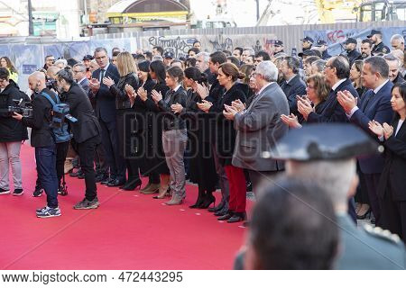 11 M. Attempt. 11-m Madrid Bombings. Commemorative Act Of The Community Of Madrid In The Puerta Del 