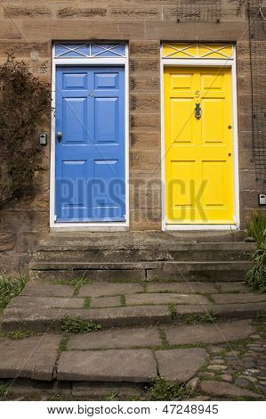 Blue And Yellow Door Color