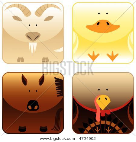 Animali da fattoria - Icon Set 3