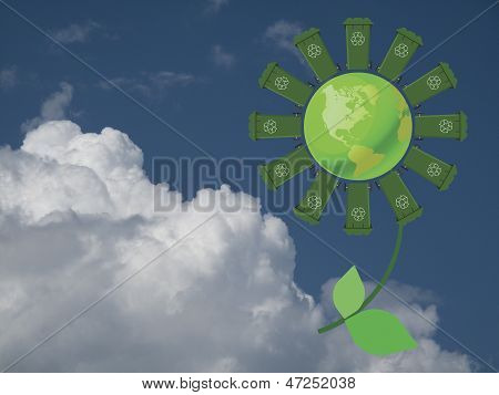 Bidoni di fiore